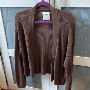 Brown Knit Cardigan